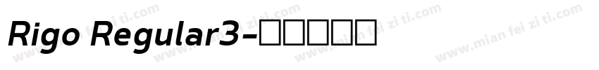 Rigo Regular3字体转换